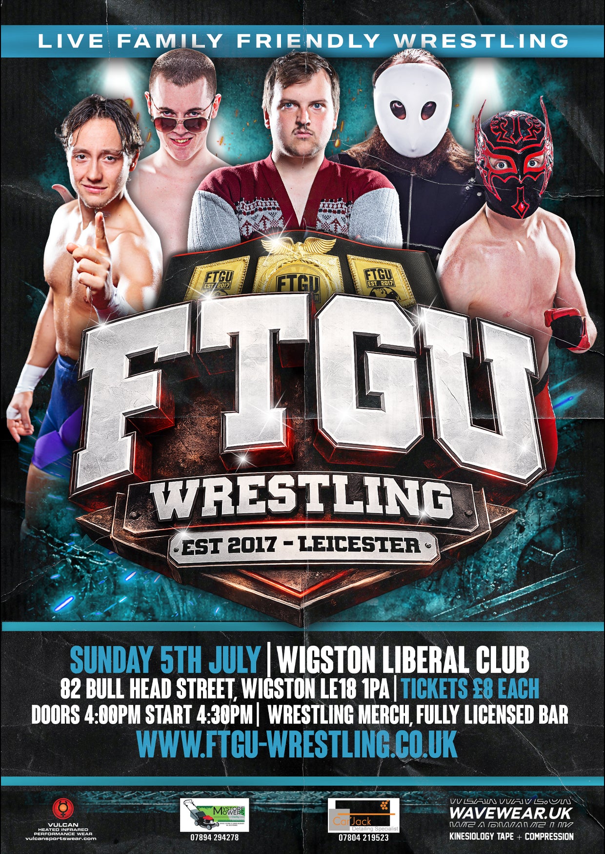 FTGU WRESTLING EVENT: WIGSTON - SUNDAY JULY 5TH -WIGSTON LIBERAL CLUB 2026