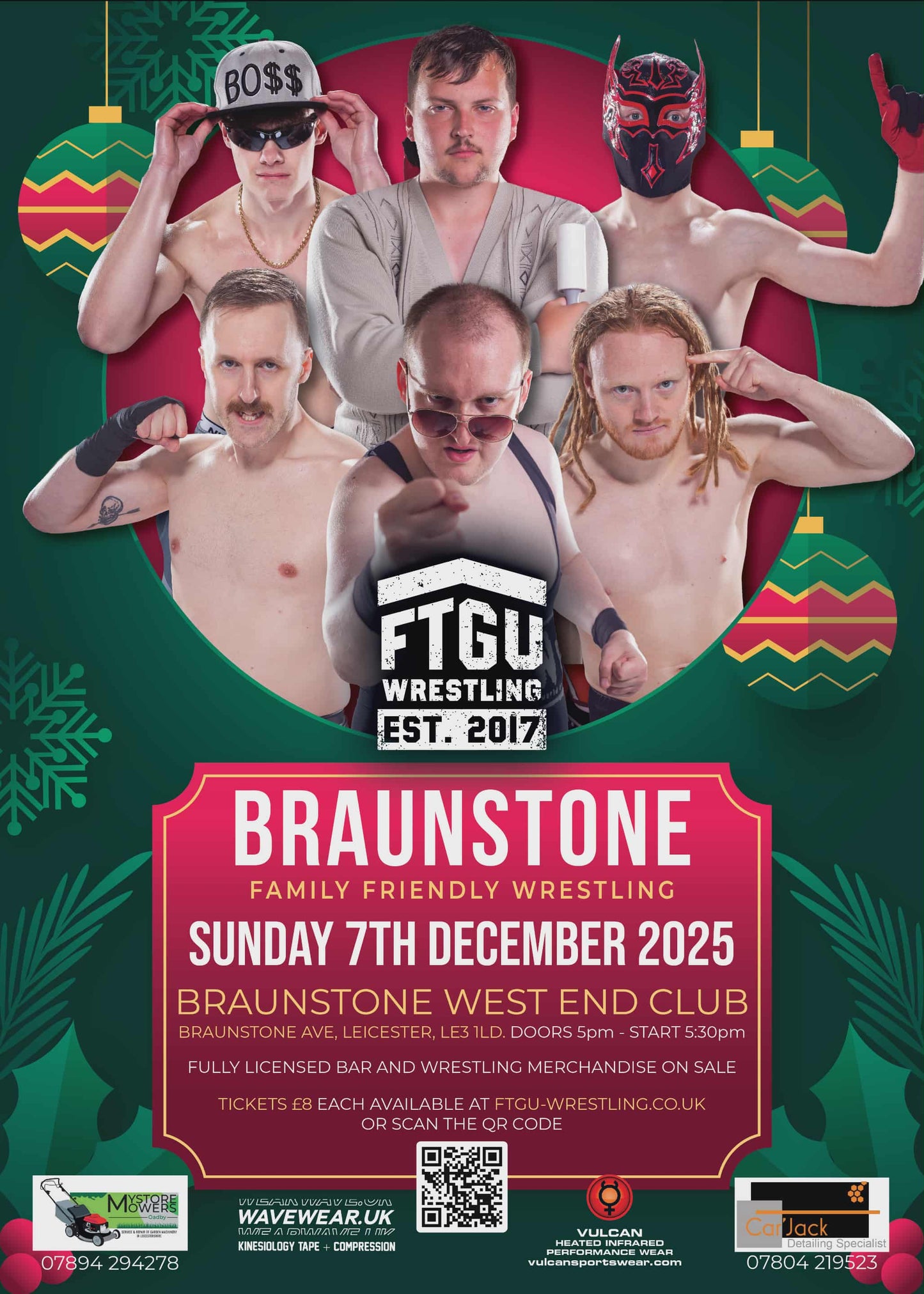 FTGU EVENT: BRAUNSTONE - XMAS SPECIAL- SUNDAY 7TH DECEMBER 2025