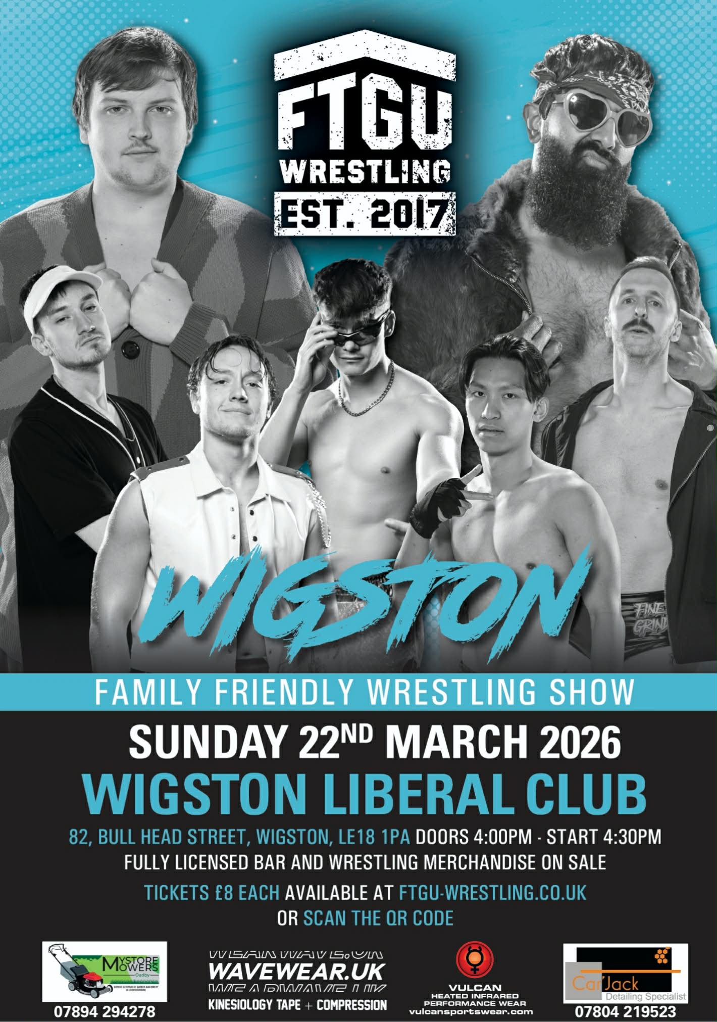 FTGU WRESTLING EVENT: WIGSTON - SUNDAY MARCH 22ND -WIGSTON LIBERAL CLUB 2026