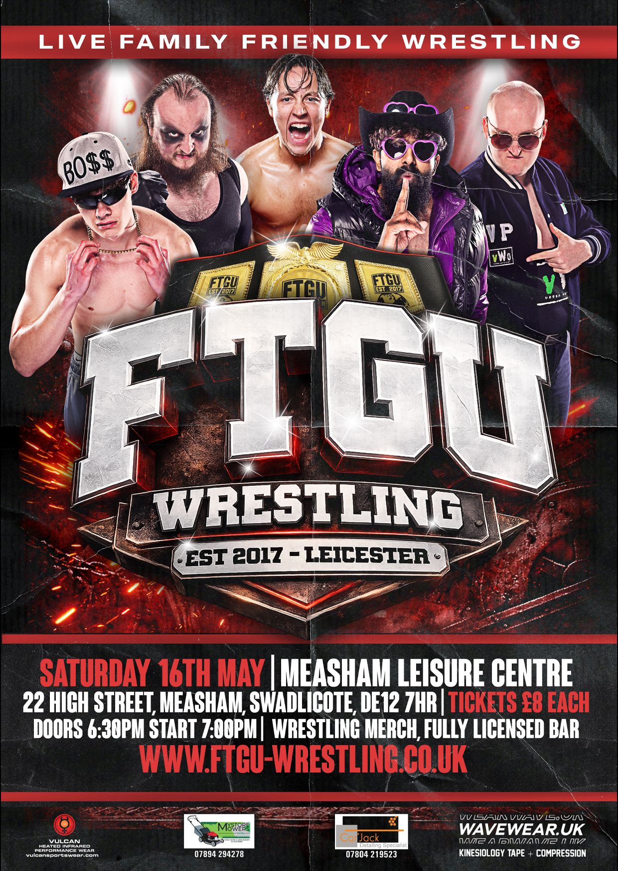 FTGU EVENT: MEASHAM - SATURDAY - MAY 16TH - MEASHAM LEISURE CENTRE