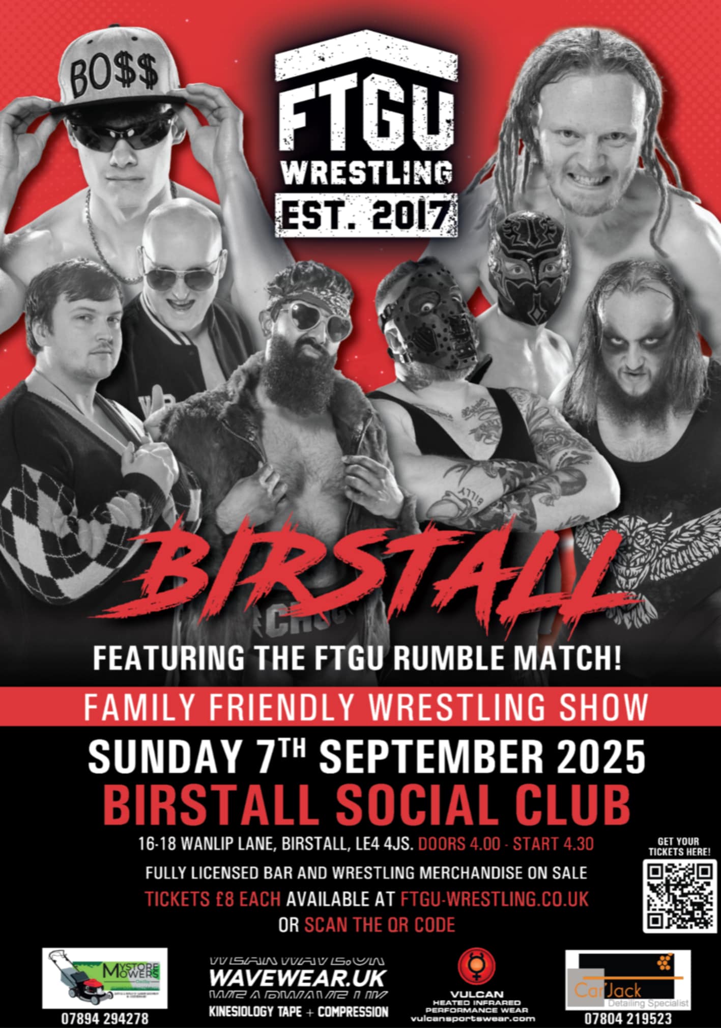 FTGU EVENT: BIRSTALL OVER THE TOP ROPE RUMBLE 2025 SUNDAY SEPTEMBER 7TH