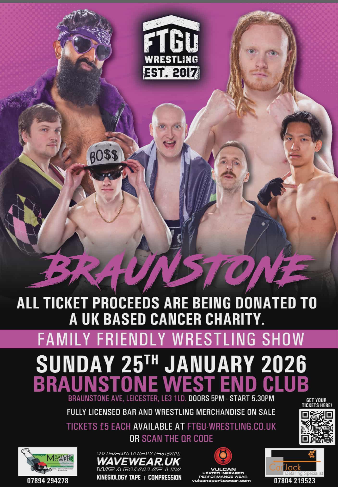 FTGU EVENT: BRAUNSTONE - CHARITY SHOW- SUNDAY 25TH JANUARY 2026