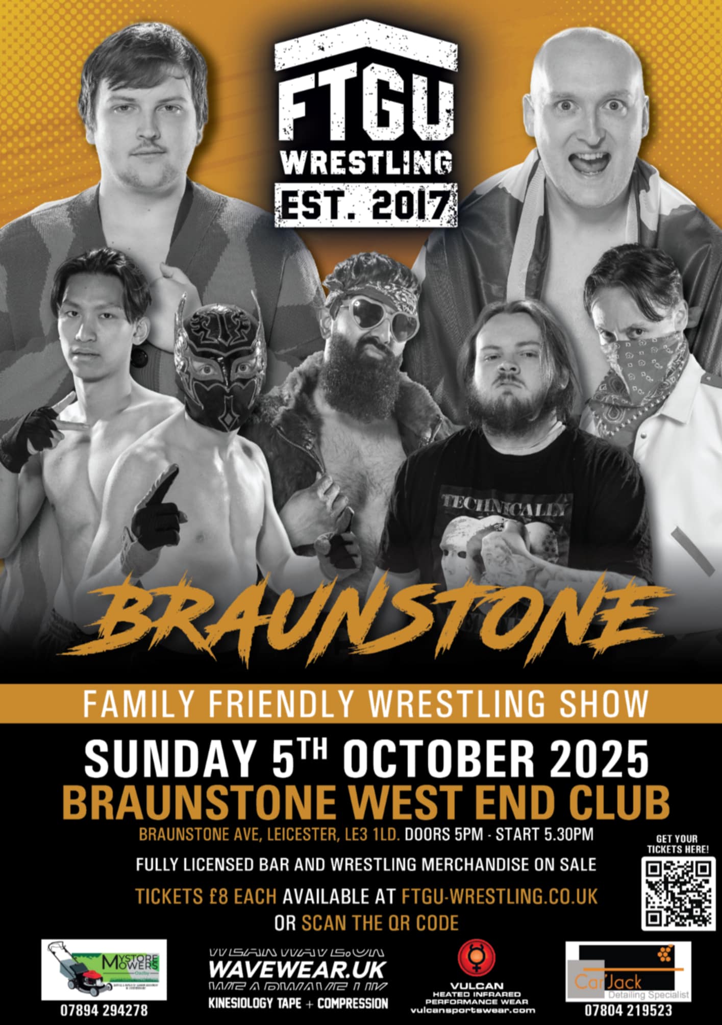FTGU EVENT: BRAUNSTONE - SUNDAY 5TH OCTOBER 2025